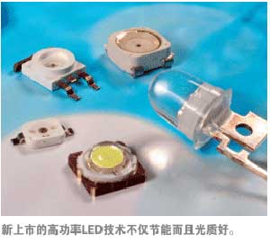 高功率LED技術發(fā)展近況和應用前景