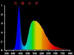 白光LED光譜功率分布